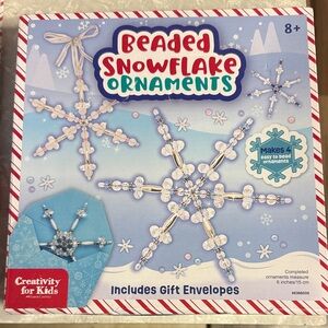 Creativity for Kids Beaded Snowflake Ornaments Kit